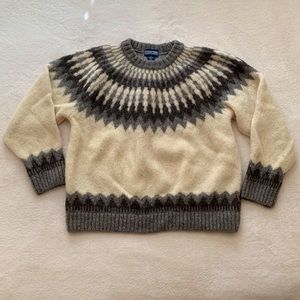 Lands’ End Wool and Alpaca Nordic Sweater